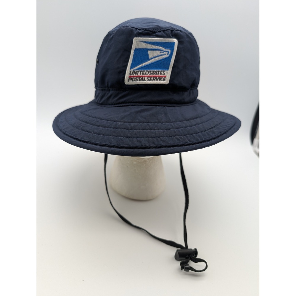 USPS United States Postal Service Sun Bucket Hat Navy Blue Made in USA Small